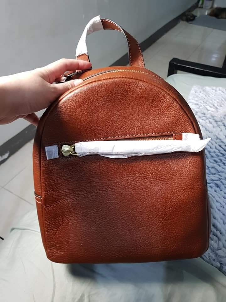 fossil megan backpack red