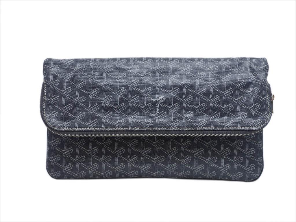 Maison Goyard – Maison Goyard Sainte-Marie MM Foldable Clutch Goyardine Tan  & Black – Queen Station