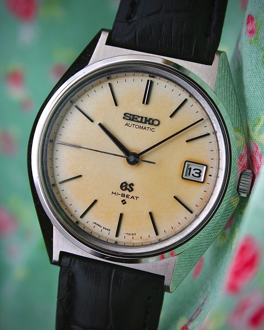 Grand Seiko 56GS 5645-7010 Honey Dial, 名牌, 手錶- Carousell