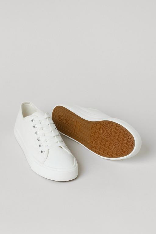 H&m white canvas shoes clearance