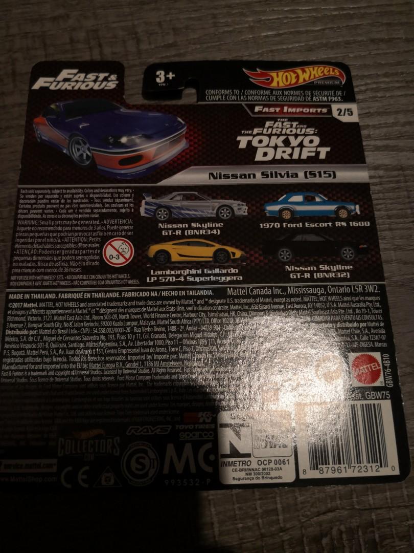 Hot Wheels Fast  Furious Nissan Silvia S15, Hobbies  Toys, Toys  Games  on Carousell
