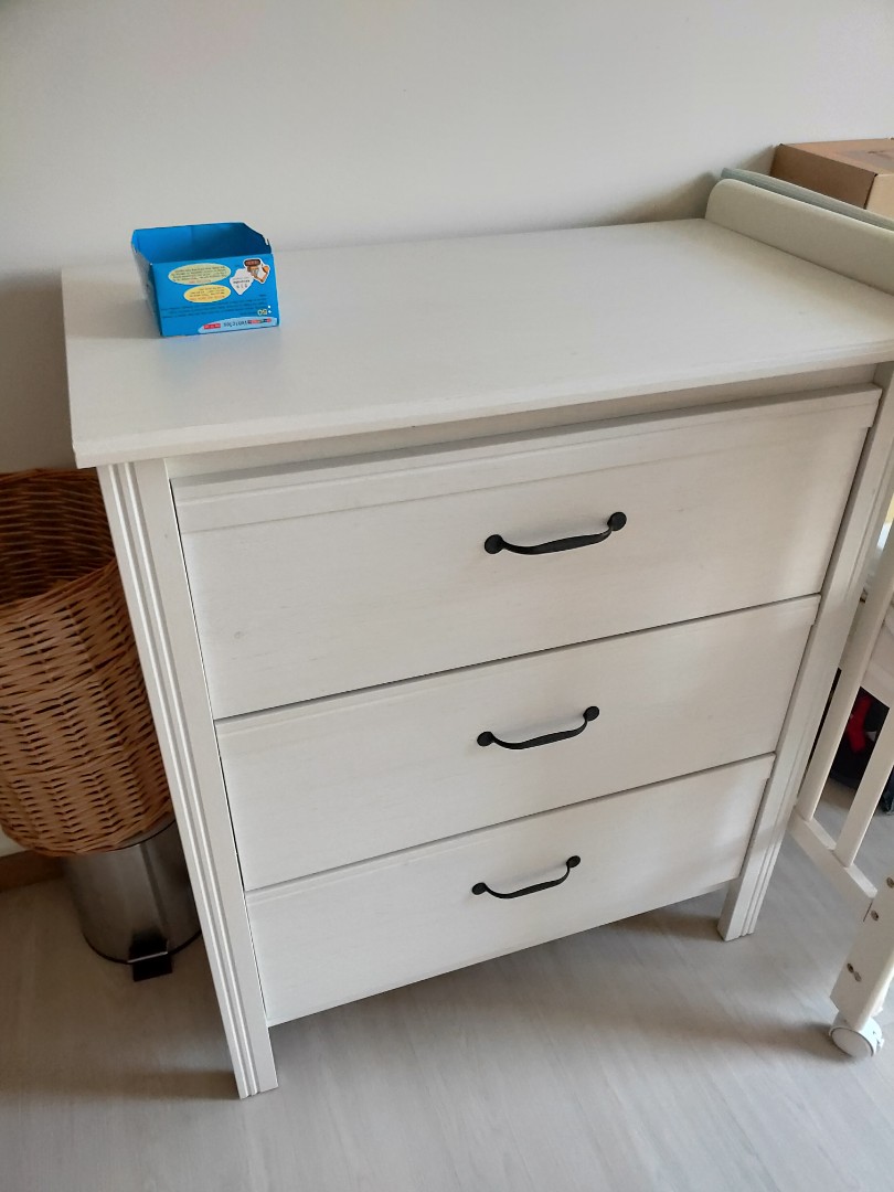 Ikea Brusali Chest of 3 Drawers, Furniture & Home Living, Furniture