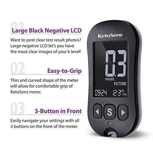 Blood Ketone Meter Kit for Keto Diet Testing - Complete Ketone