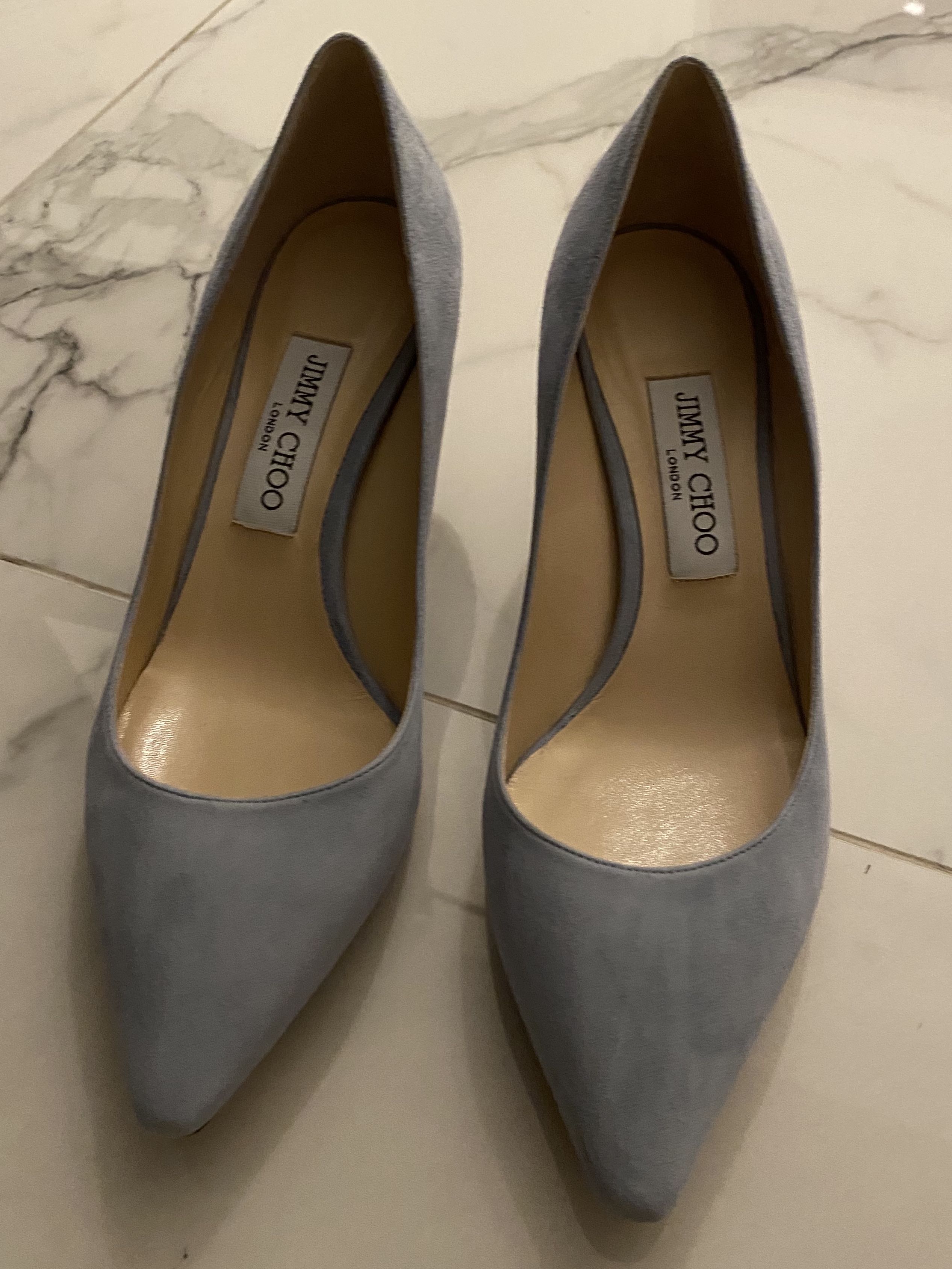 Light blue jimmy outlet choo heels