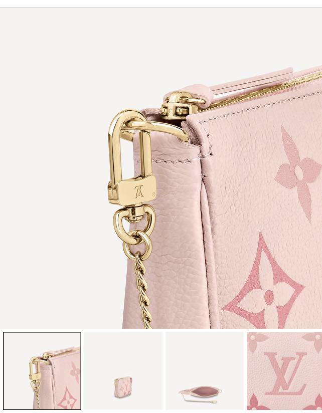 Authentic Louis Vuitton LV Pink Monogram Embossed Mini Pochette Accessoires  Summer By The Pool Collection (hard to find!!), Luxury, Bags & Wallets on  Carousell