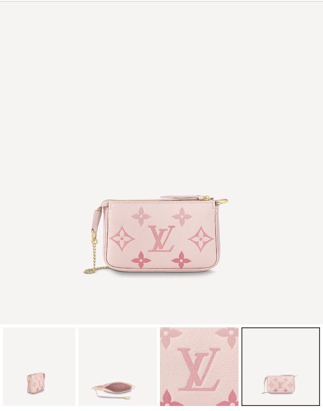 Louis Vuitton Pochette Accessories Mini Rosebud in Empreinte Embossed  Supple Grained Cowhide Leather with Gold-tone - US