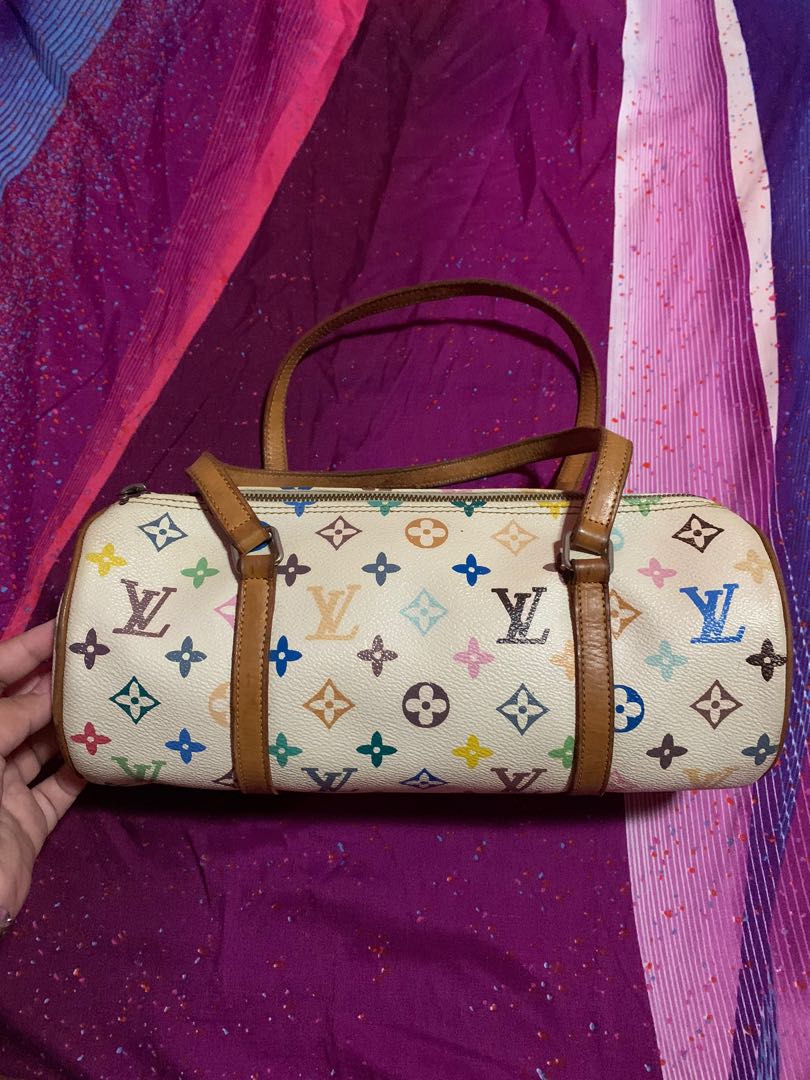 Papillon cloth handbag Louis Vuitton Multicolour in Cloth - 26389965