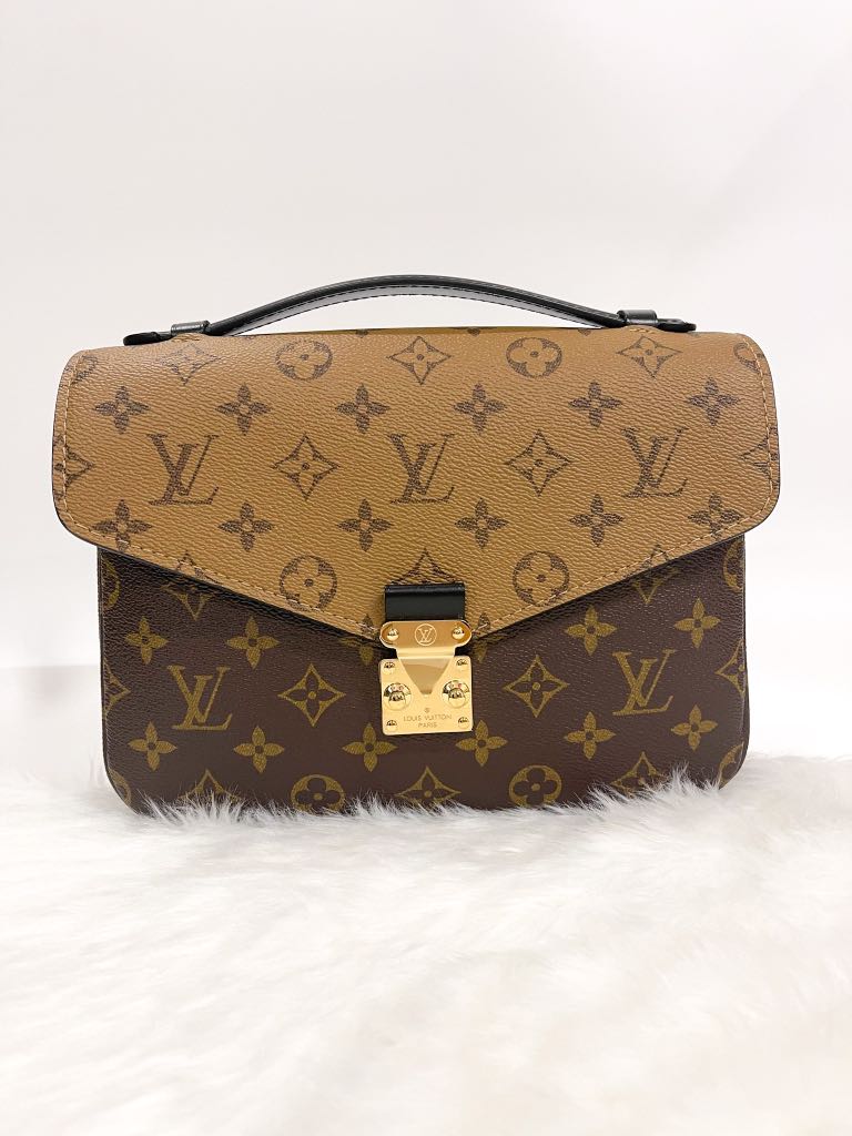 Brand New!Louis Vuitton Pochette Metis reverse monogram (date code SR0221)  Feb. 22, 2021 receipt, Luxury, Bags & Wallets on Carousell