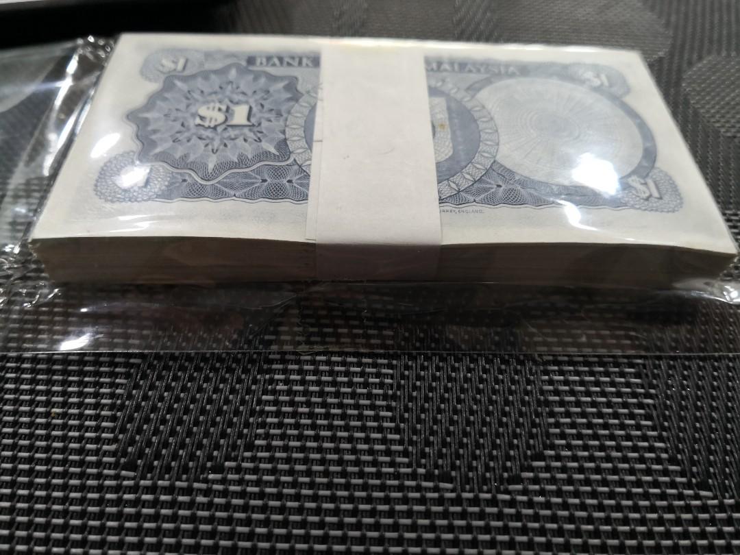 Stack Rm100 Malaysia 3rd series RM1 stack 100 running, Hobbies & Toys, Memorabilia ...