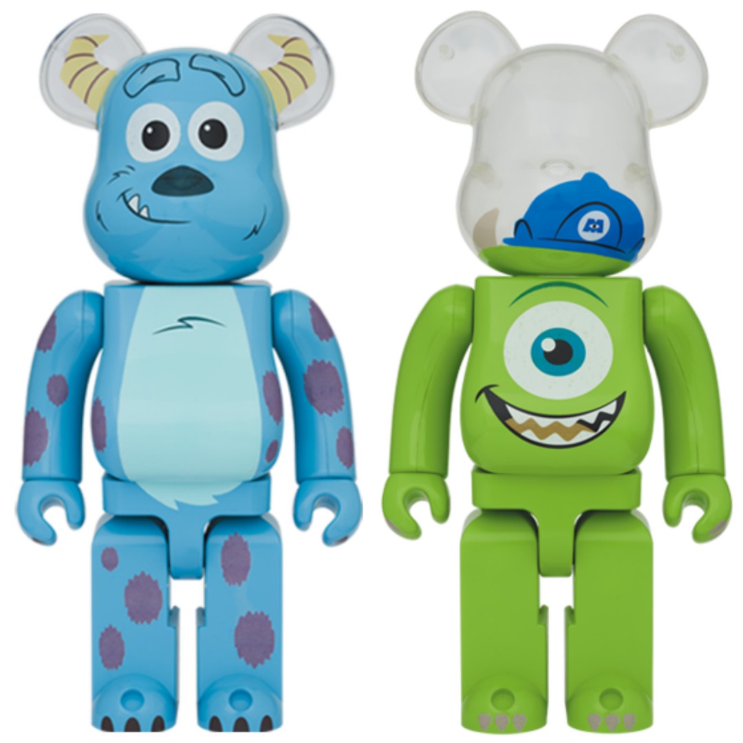 400%Bearbrick(Monsters.Inc)Mike/sulley/Henry Art ornament Toy