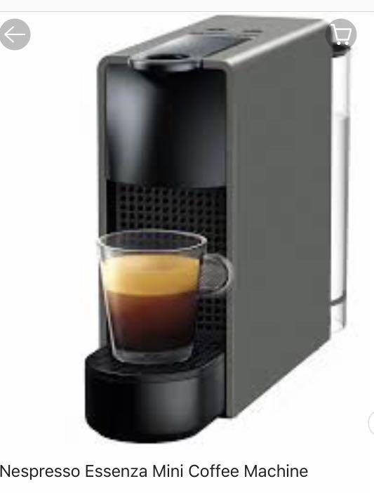 Boomgaard ozon begin Nespresso Essenza Mini Coffee Machine - intense Grey , TV & Home  Appliances, Kitchen Appliances, Coffee Machines & Makers on Carousell