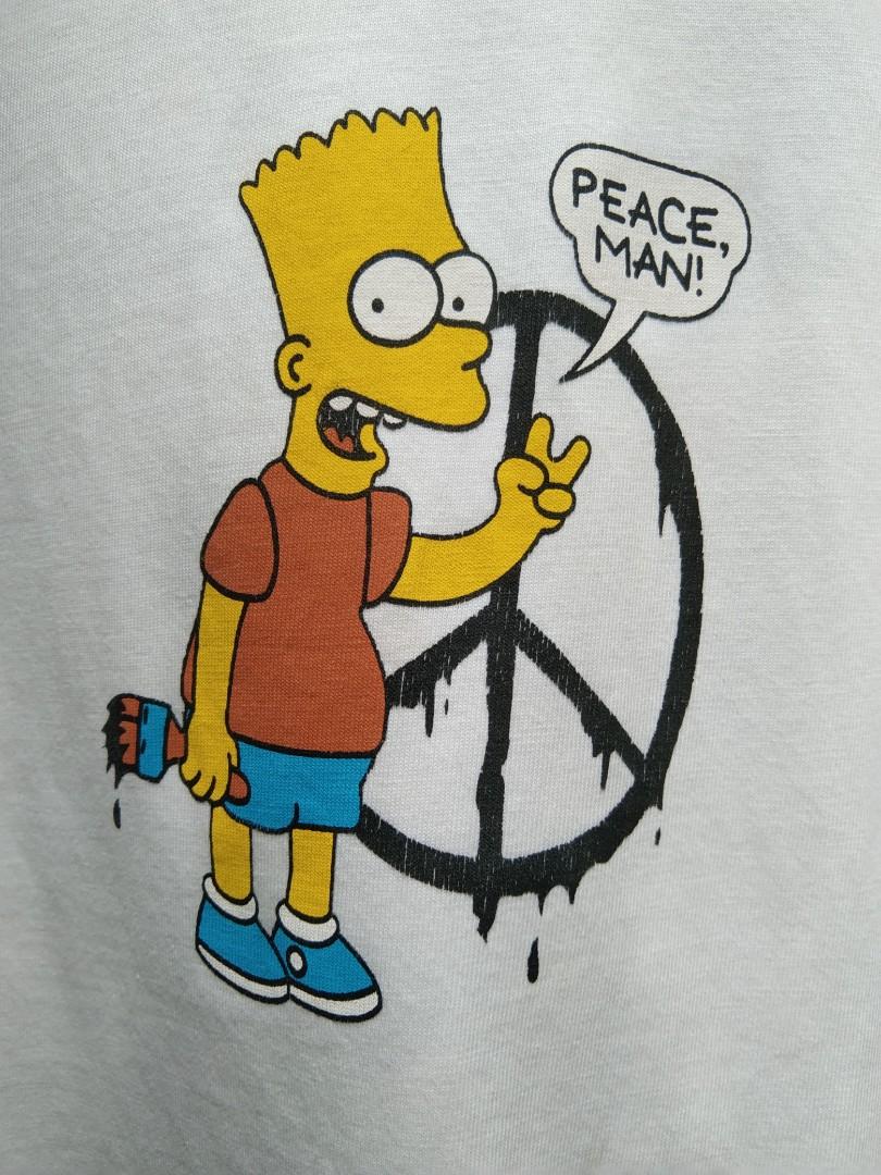 Off white bart simpson peace online