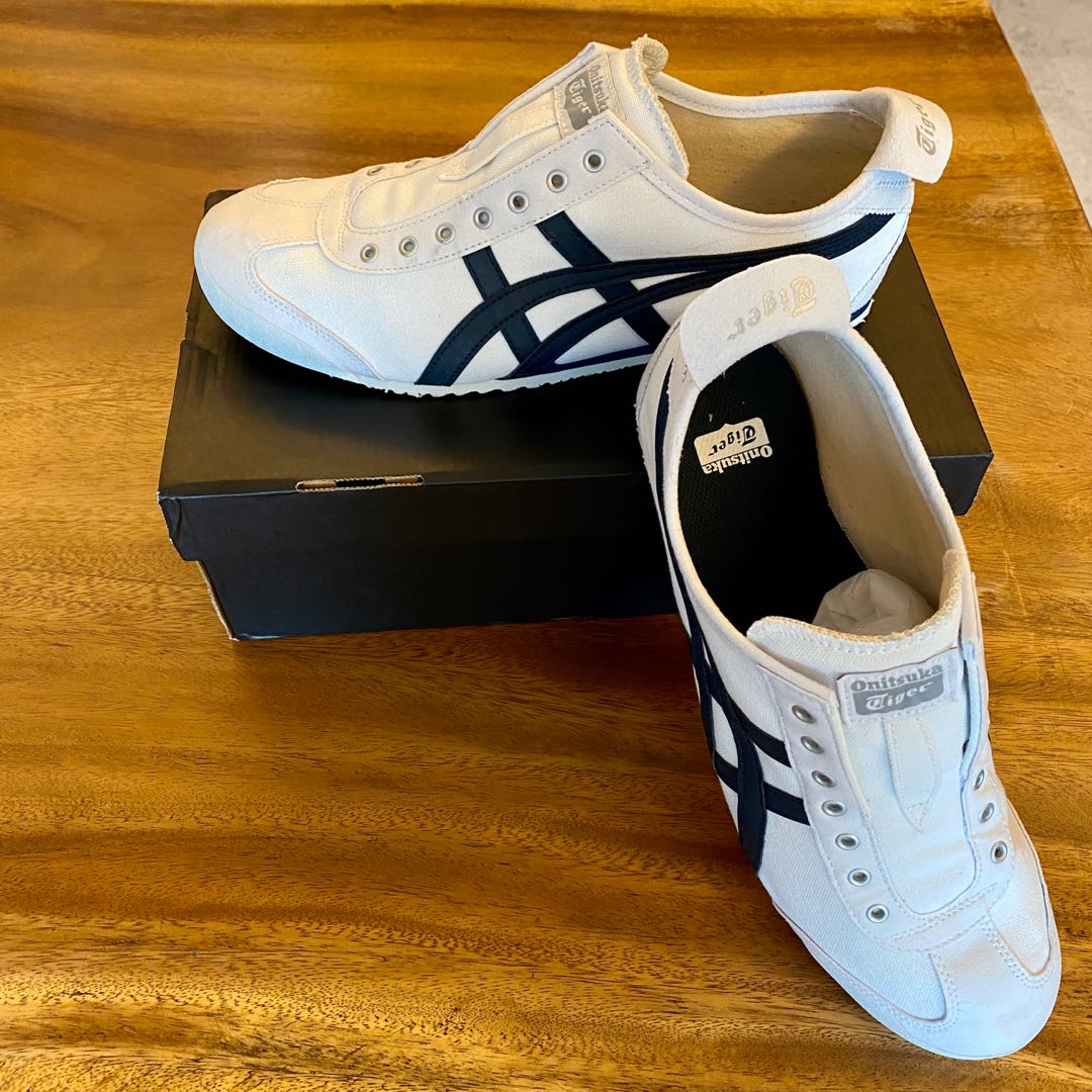 onitsuka tiger navy white