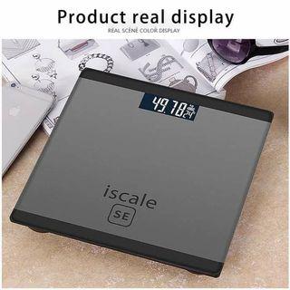 Original I-scale Digital LCD Electronic Tempered Glass bathroom weighing Scale 
(QRN)MIKE
