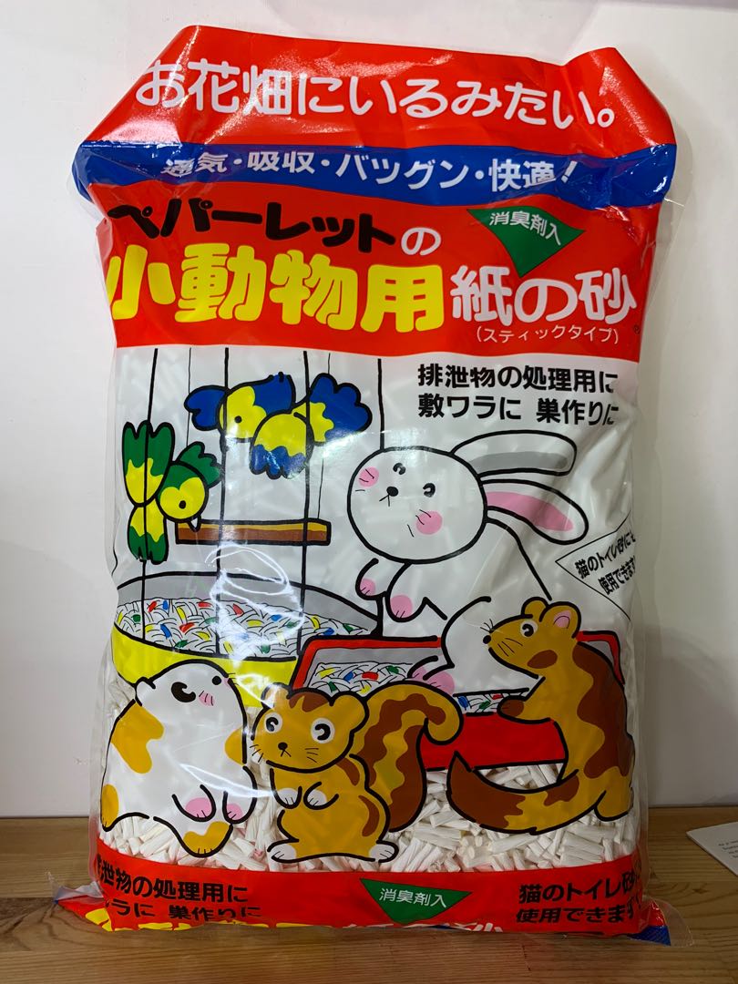 平放????????日本PEPARLET小動物紙條紙砂6L 1kg倉鼠紙吸水墊料, 寵物用品, 寵物衣服- Carousell