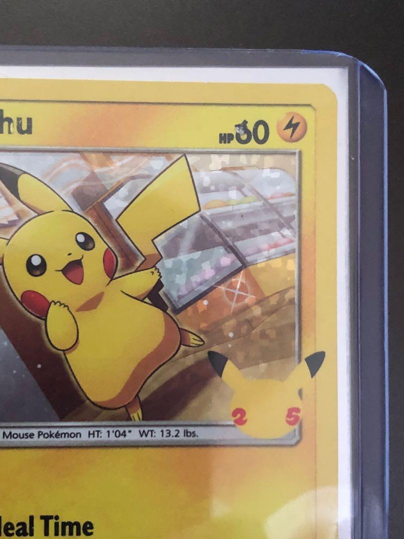 mcdonald's 25th anniversary pikachu holo