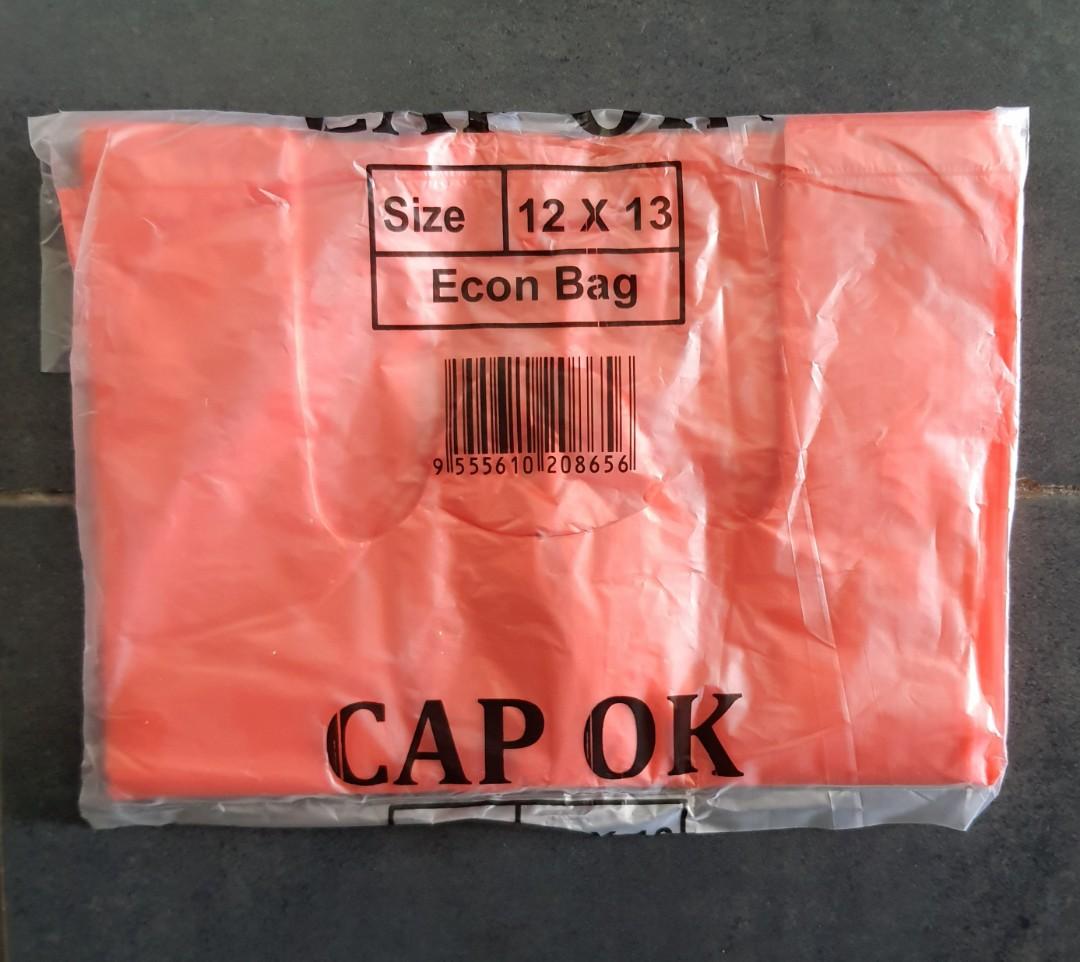 Plastic Singlet Bag (12" x 13"), Furniture & Home Living, Kitchenware