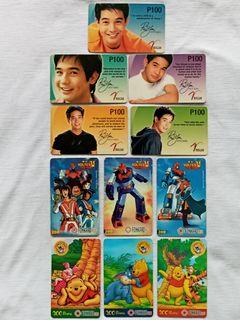 PLDT Fonkard Plus Phone Card Rico Yan/ Voltes V/ Winnie the Pooh Collectible Designs