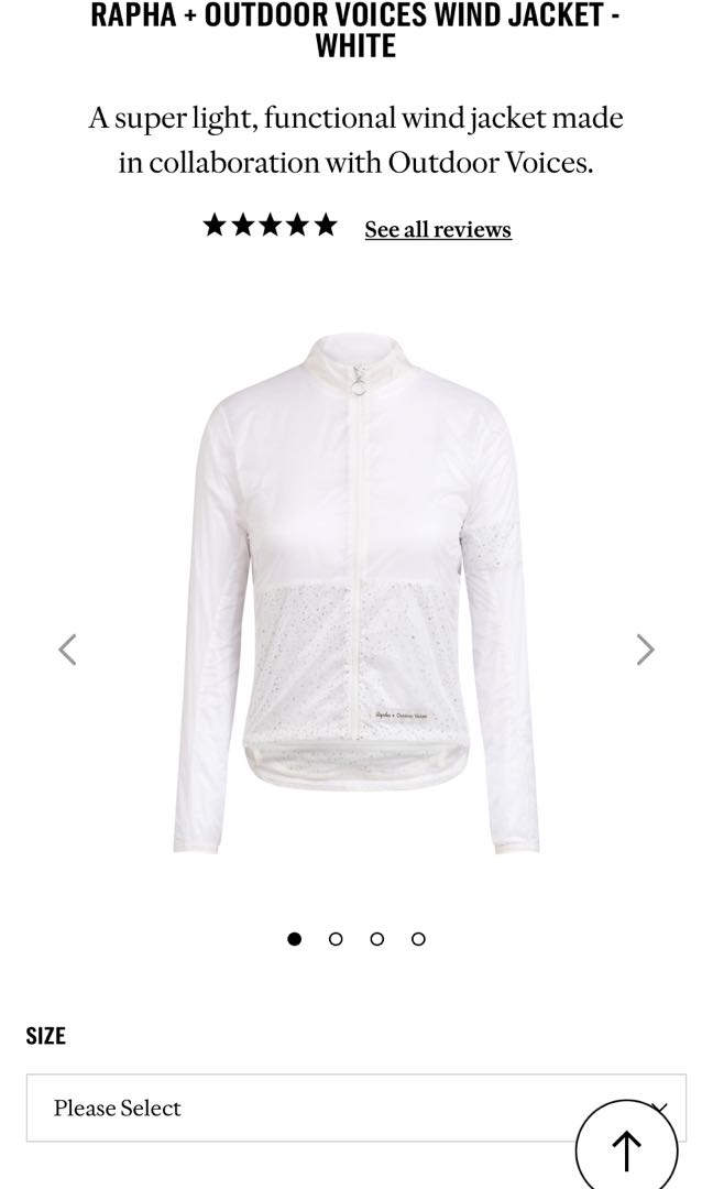Rapha x Outdoor Voices Cycling Wind Jacket Women s Fashion