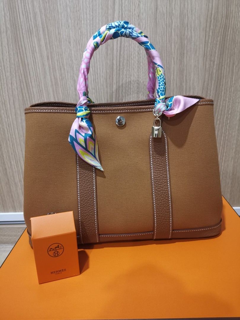 The very rare and sought after…. Hermes Garden Party 30 in Gold