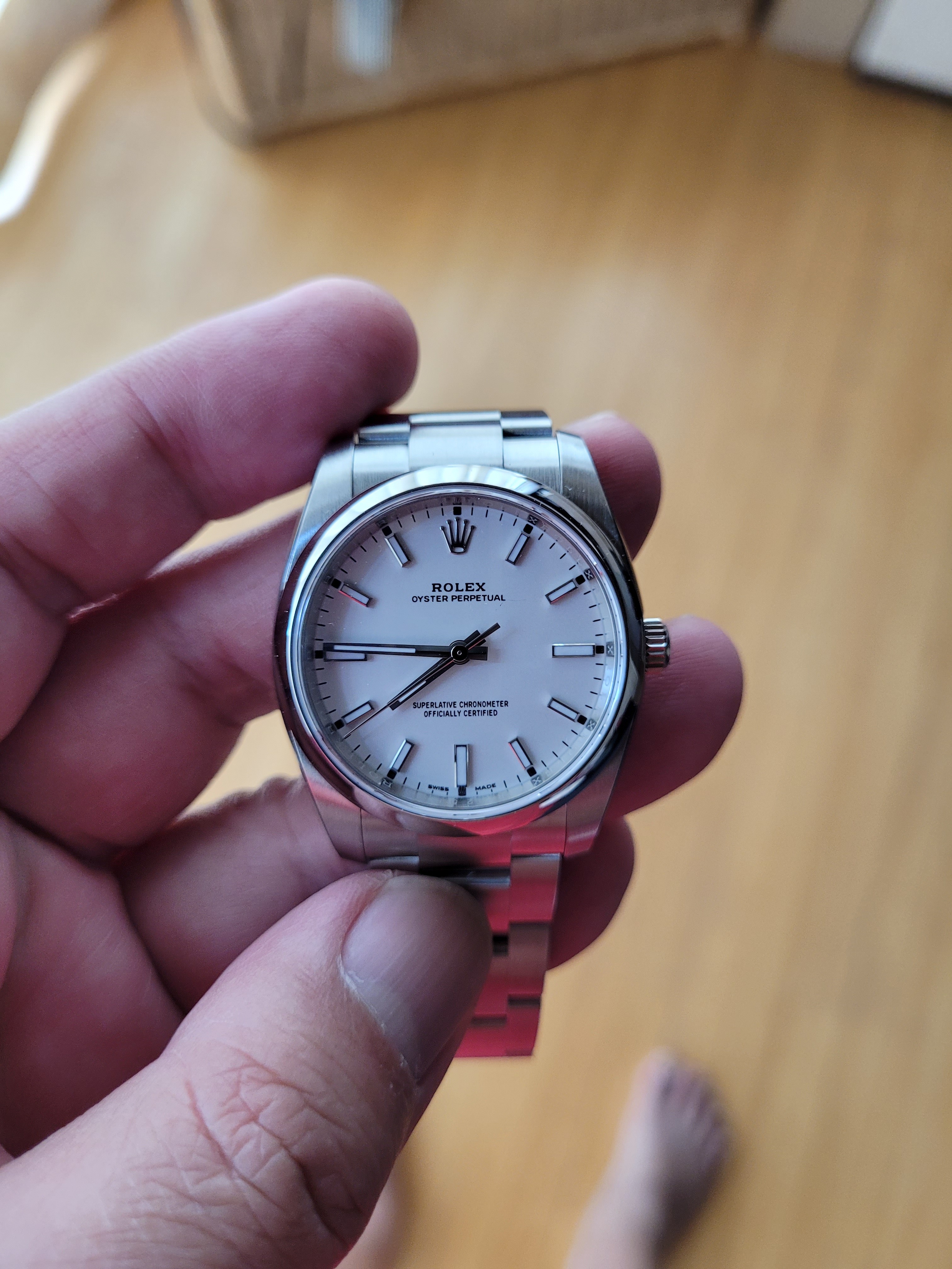 Rolex op 34 white shop