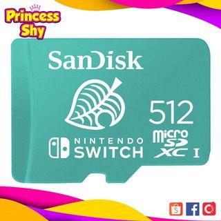 SanDisk 512GB micro SDXC UHS-I for Nintendo Switch Memory Card SDSQXAO-512G