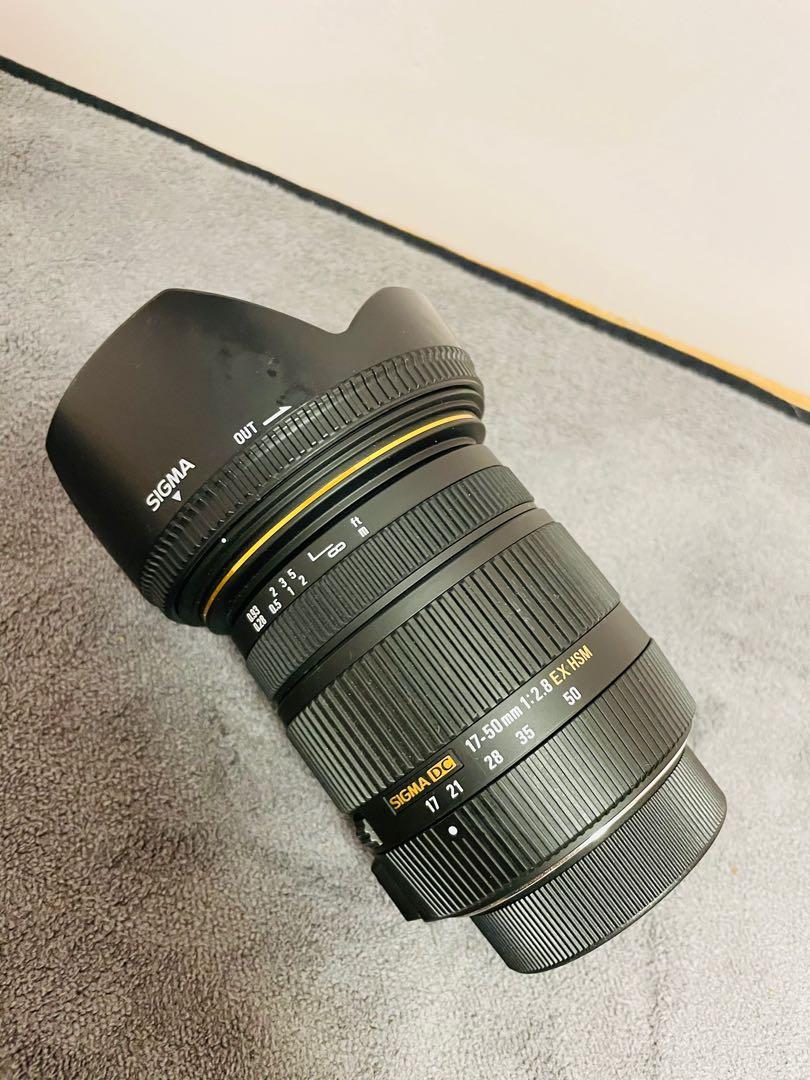 SIGMA 17-50mm F2.8 EX DC OS HSM, 攝影器材, 鏡頭及裝備- Carousell