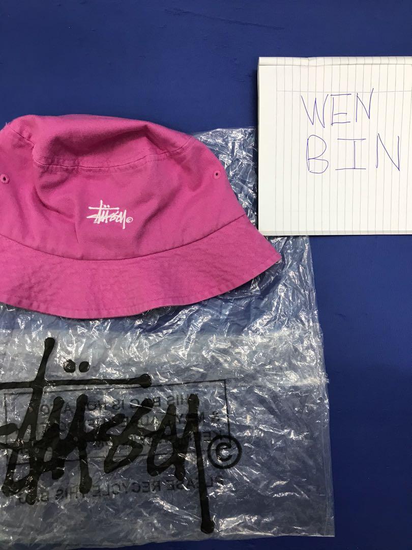 Stussy Bucket Hat Pink cap bucket hat justin bieber Men s Fashion