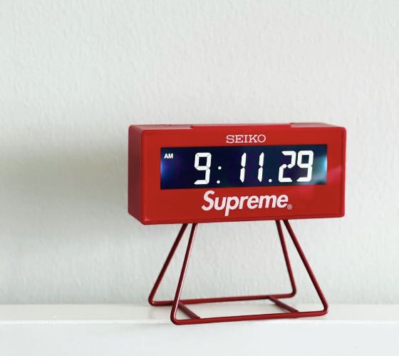 Supreme Seiko Marathon Clock Red 【ラッピング不可】 - インテリア時計