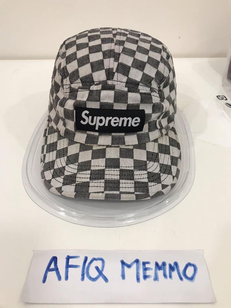 Supreme checkerboard hat store