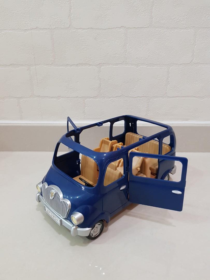 Sylvanian Families 7 Seater Blue Car Babies Kids Baby Nursery