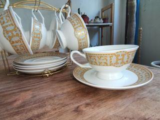Teacup, tea set, set up cups