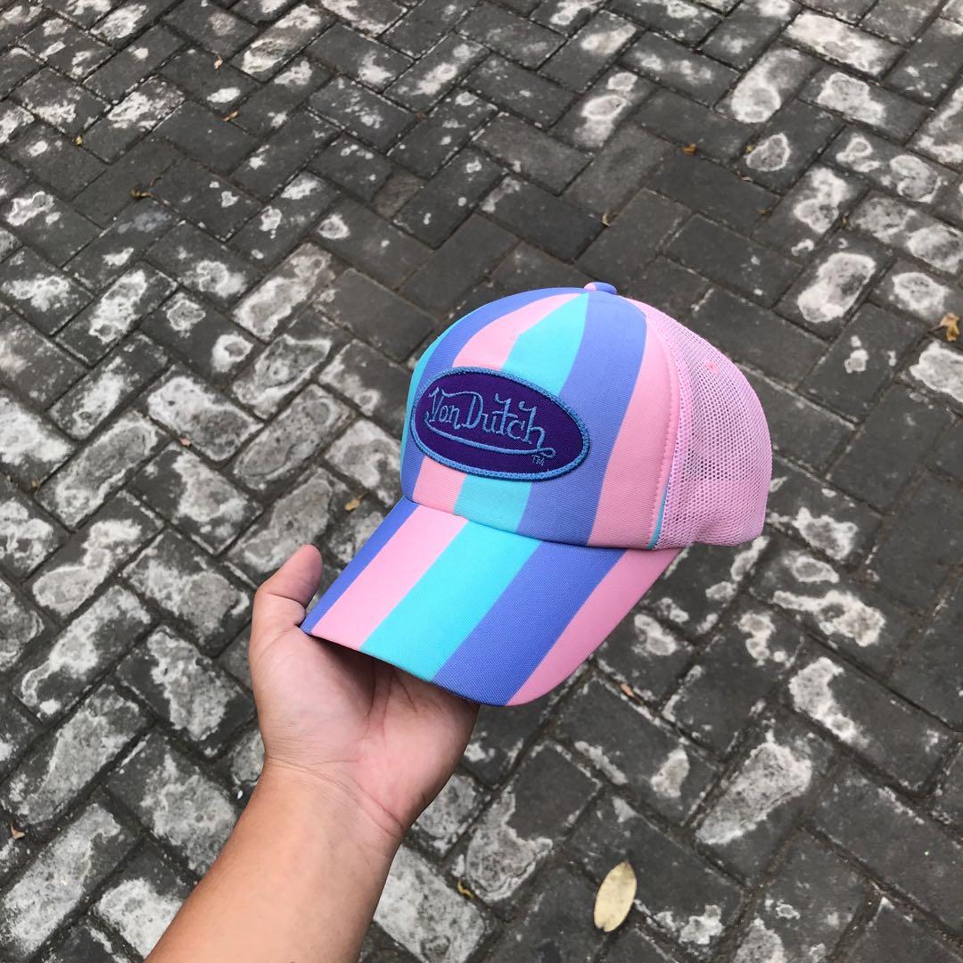 Trucker Cap Von Dutch 3 Colour, Fesyen 