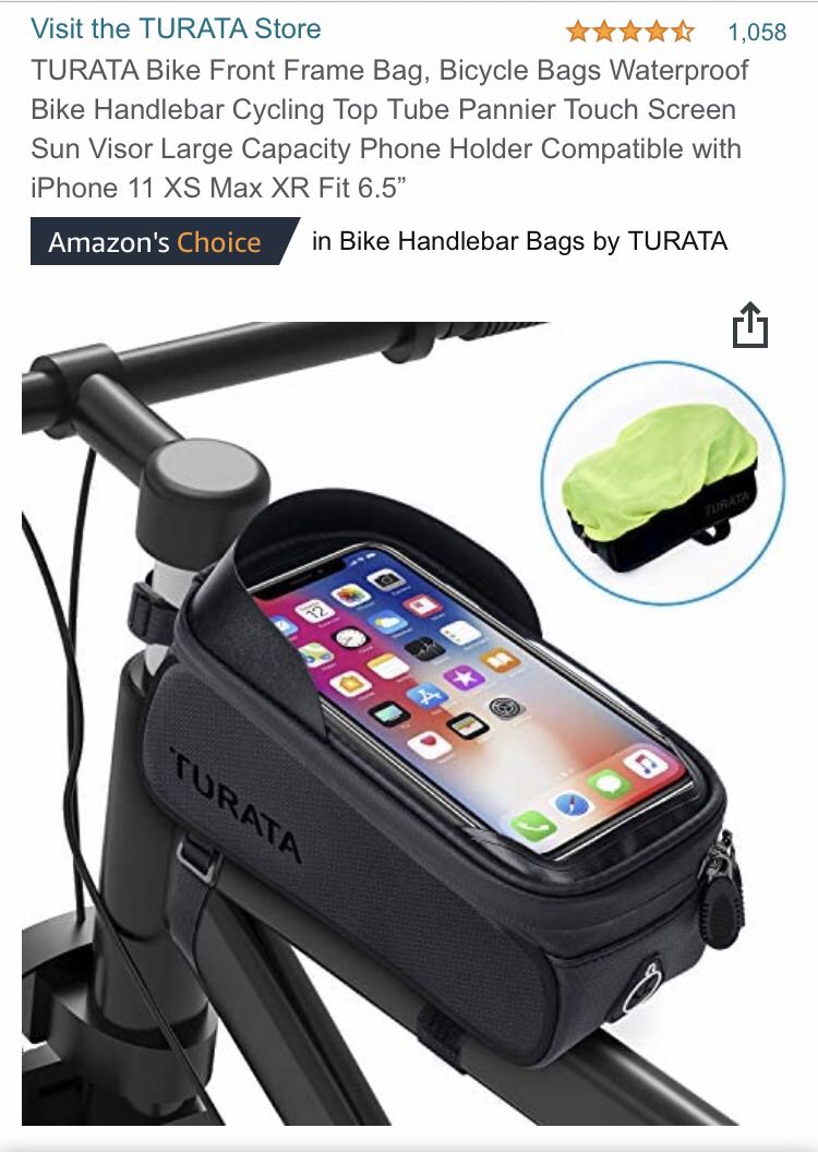 TURATA Bike front frame bag
