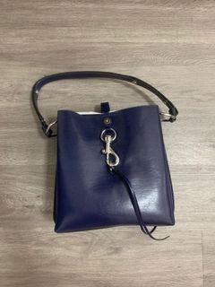 Rebecca+Minkoff+Monroe+Saffiano+Tote+Bag+Purse+Black+Leather for sale  online