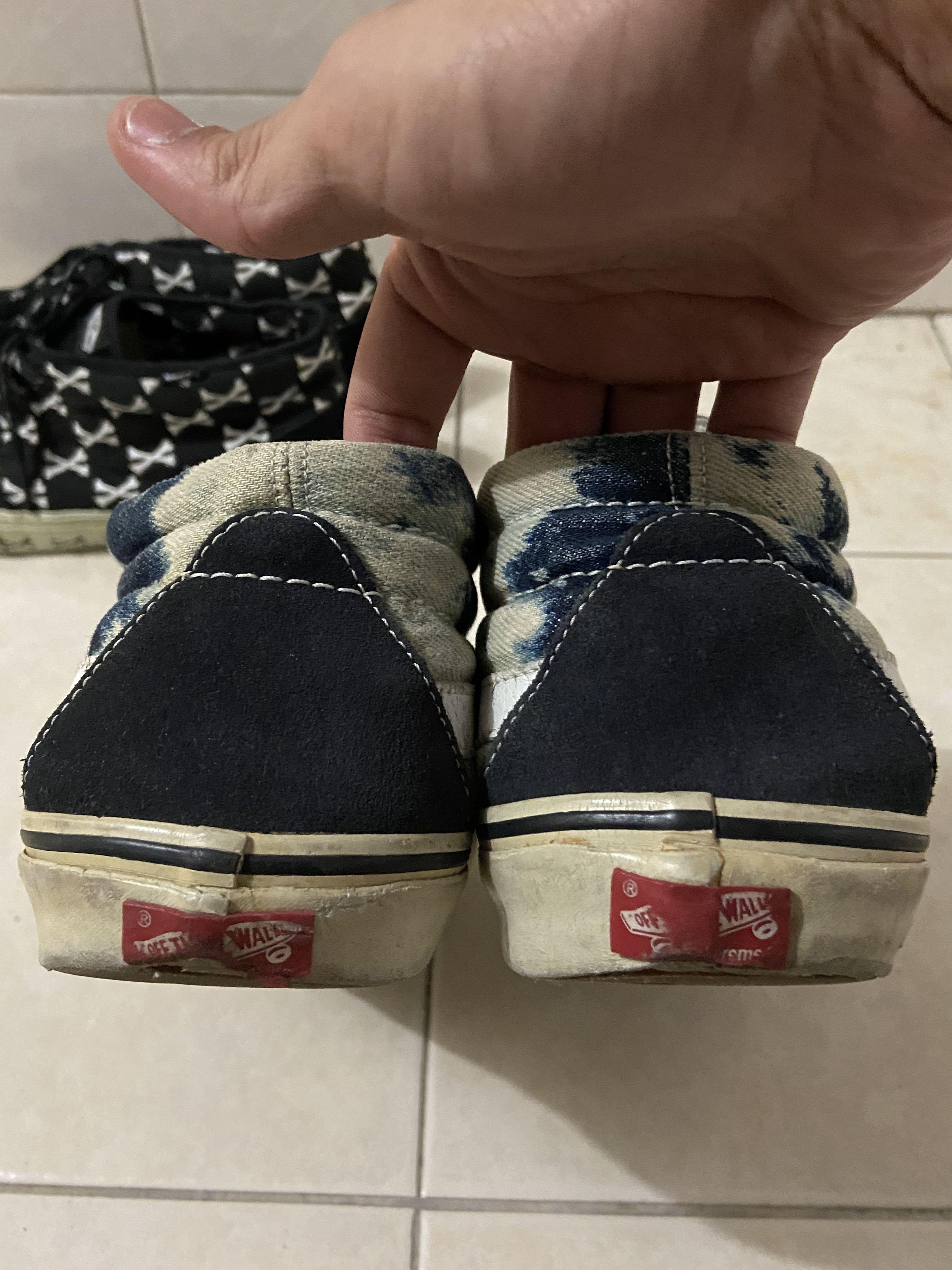 Vans x Supreme Sk8 Mid Bleach Denim Men s Fashion Footwear
