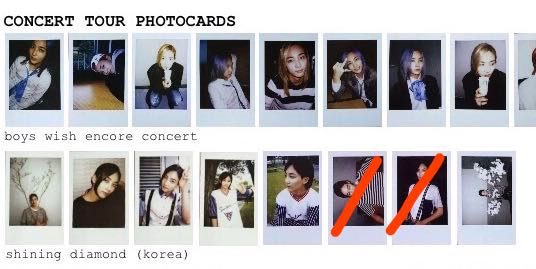 SEVENTEEN 2015 'BOYS WISH - LIKE' ENCORE CONCERT POLAROID