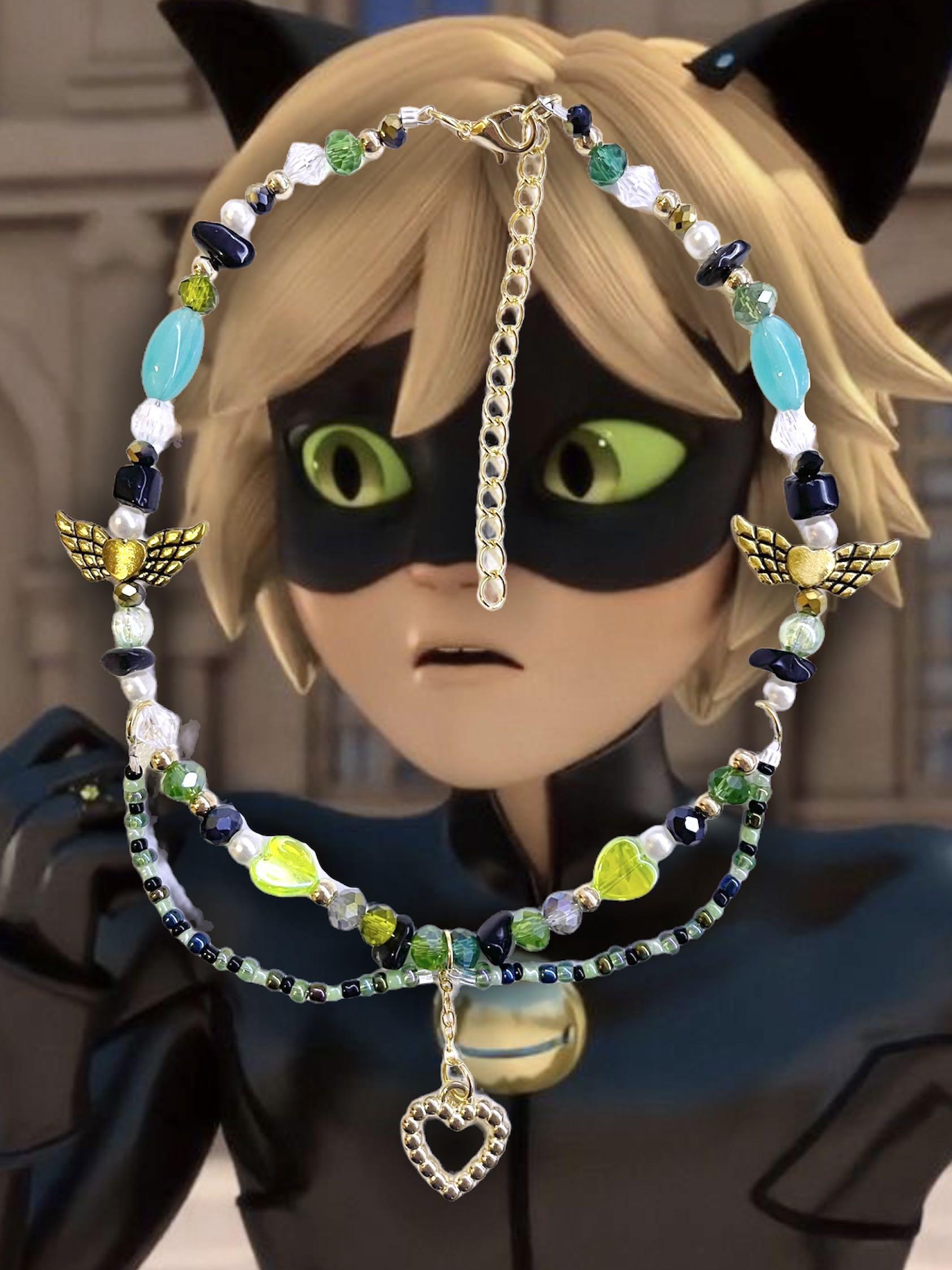 Cat noir top necklace