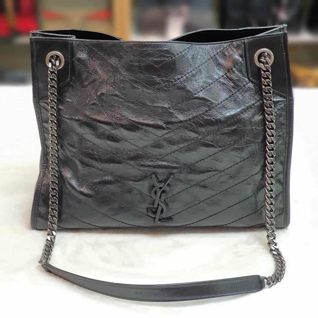 YSL Niki Crinkled Leather, Luxury, Bags & Wallets on Carousell