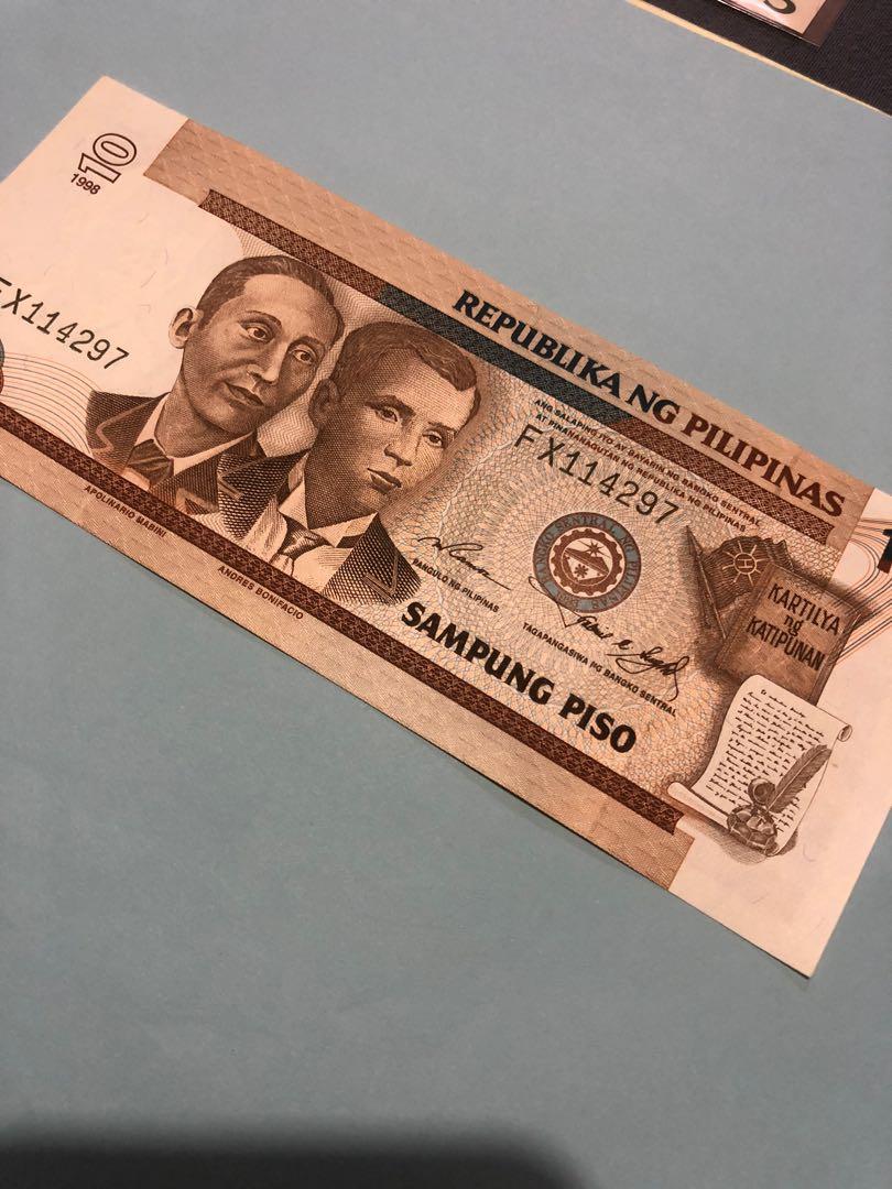 10 Peso Bill NDS (Category: Currency) located in Pasig City. Submitted by randominism (Listing ID 1084537638, Image 2). Description: 20 Peso Paper Bill New Design Series .