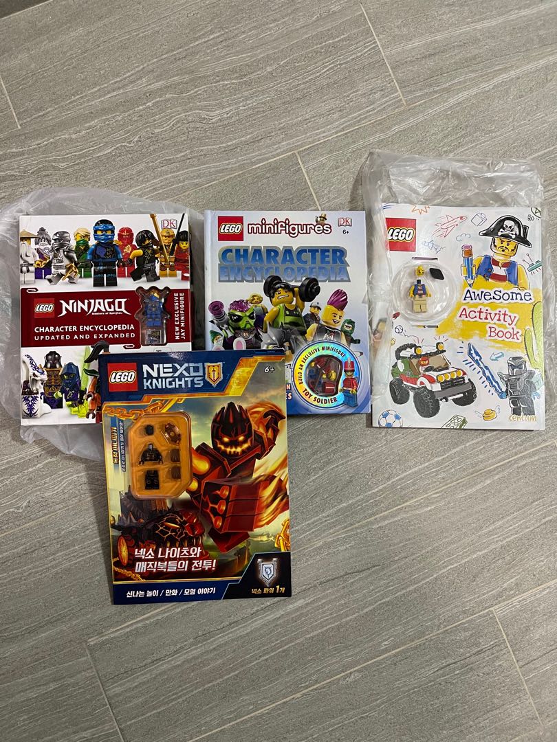 4x Brand New LEGO Books all minifigures will be removed Hobbies