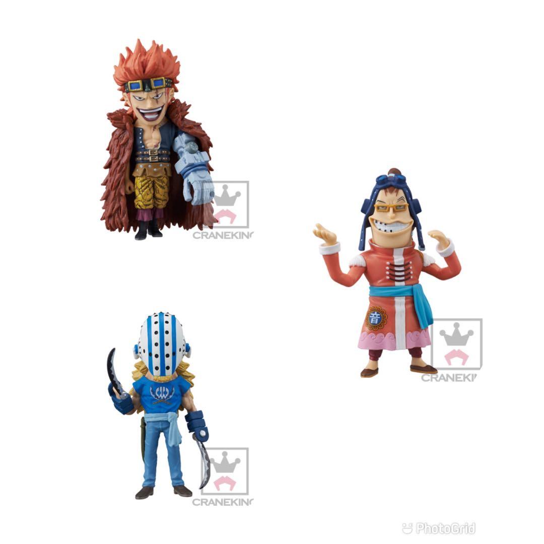 全新未開日版眼鏡廠banpresto Wcf 海賊王one Piece 最惡之世代超新星基德奇拿長手族共3款 玩具 遊戲類 玩具 Carousell