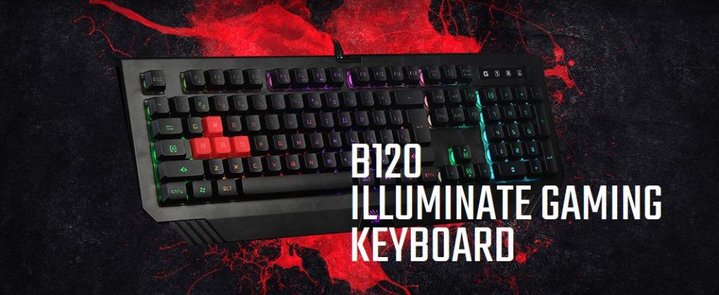 A4TECH Bloody B120N Illuminated Neon Gaming Keyboard, Computers & Tech ...