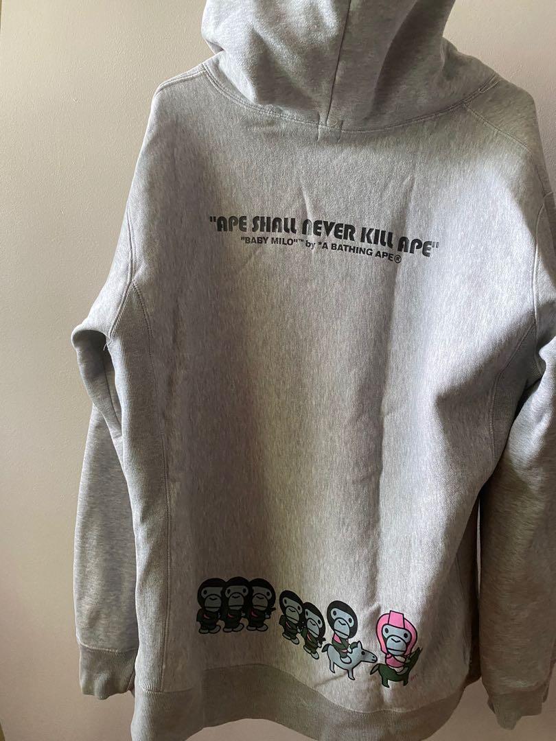 A Bathing Ape X Baby Milo ARMY hoodie BAPE