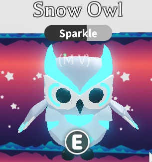 Adopt me pets NFR Snow owl, Video Gaming, Video Games, Others ...