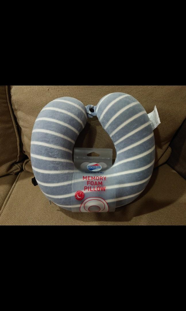 American Tourister Memory Foam Travel Pillow Hobbies Toys Travel Travel Essentials Accessories on Carousell