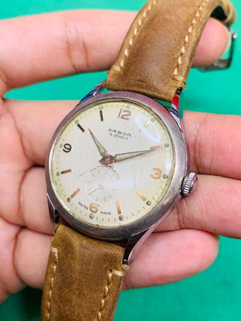ARBOR Antimagnetic Small Seconds 38mm Vintage Watch Men s Fashion