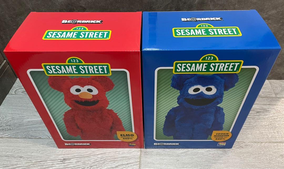 Bearbrick Elmo Cookie Monster costume ver. 400% be@rbrick Sesame Street