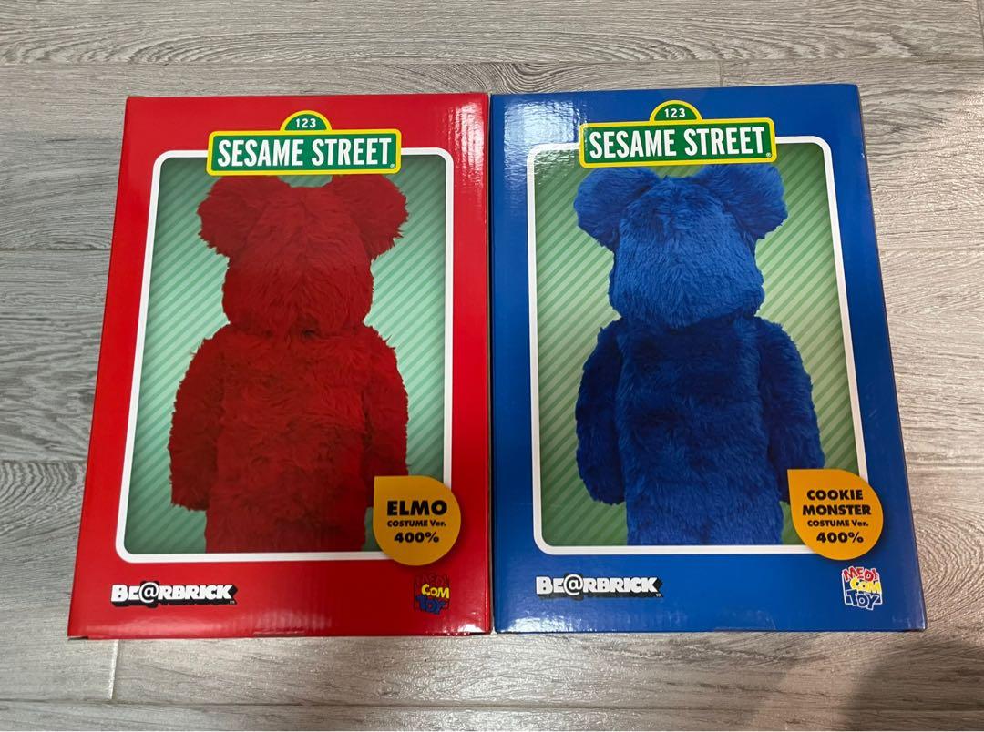 Bearbrick Elmo Cookie Monster costume ver. 400% be@rbrick Sesame Street