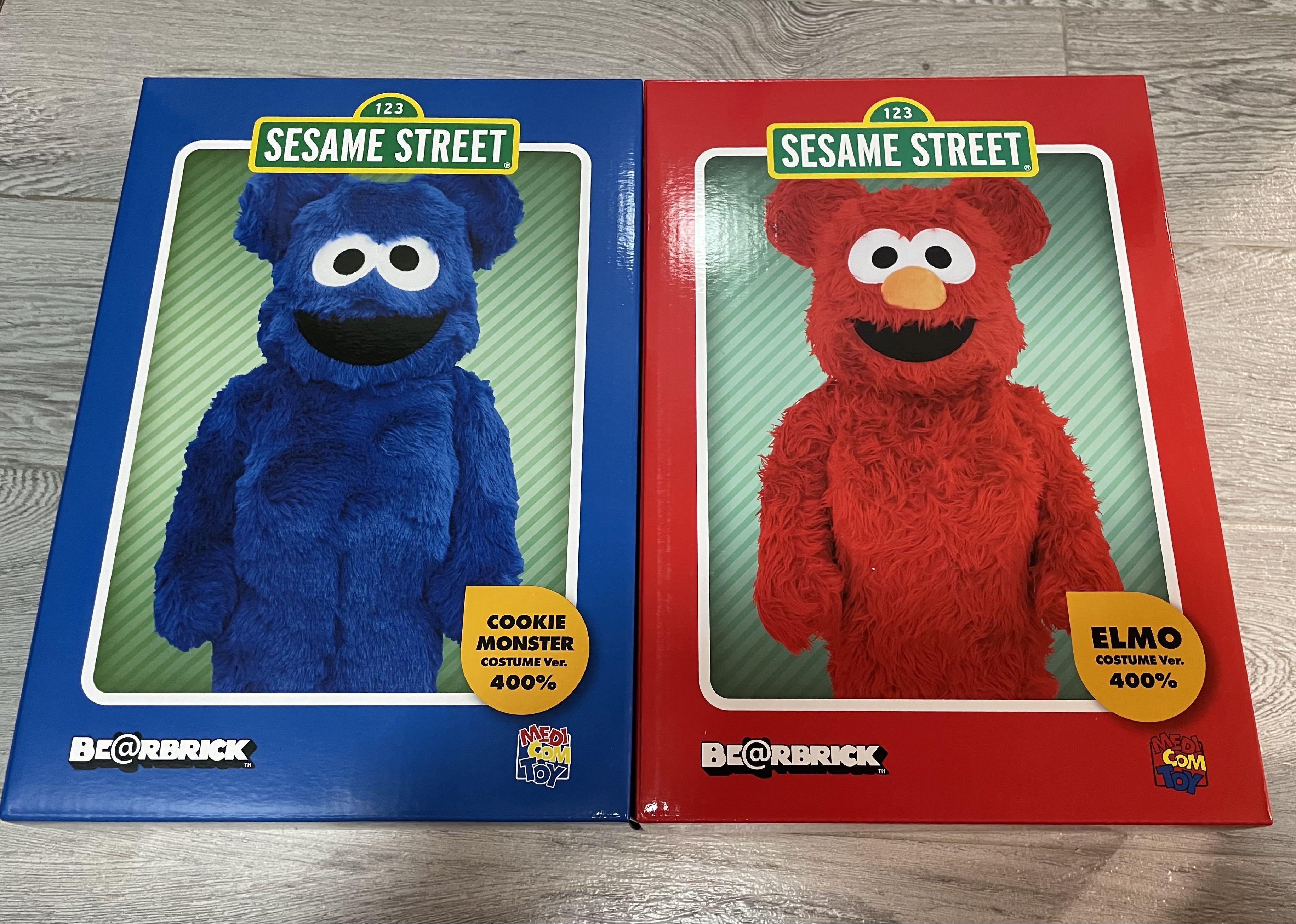 Bearbrick Elmo Cookie Monster costume ver. 400% be@rbrick Sesame